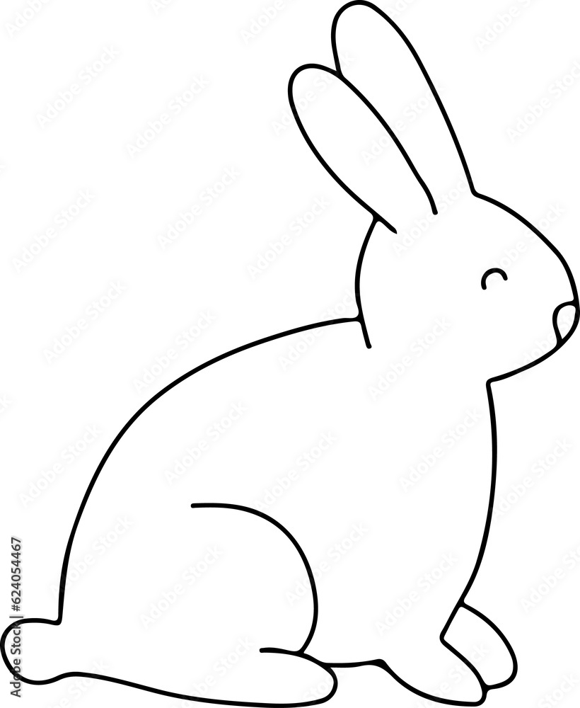 Obraz premium Easter doodle spring cute design element. Spring easter traditional egg coloring page design