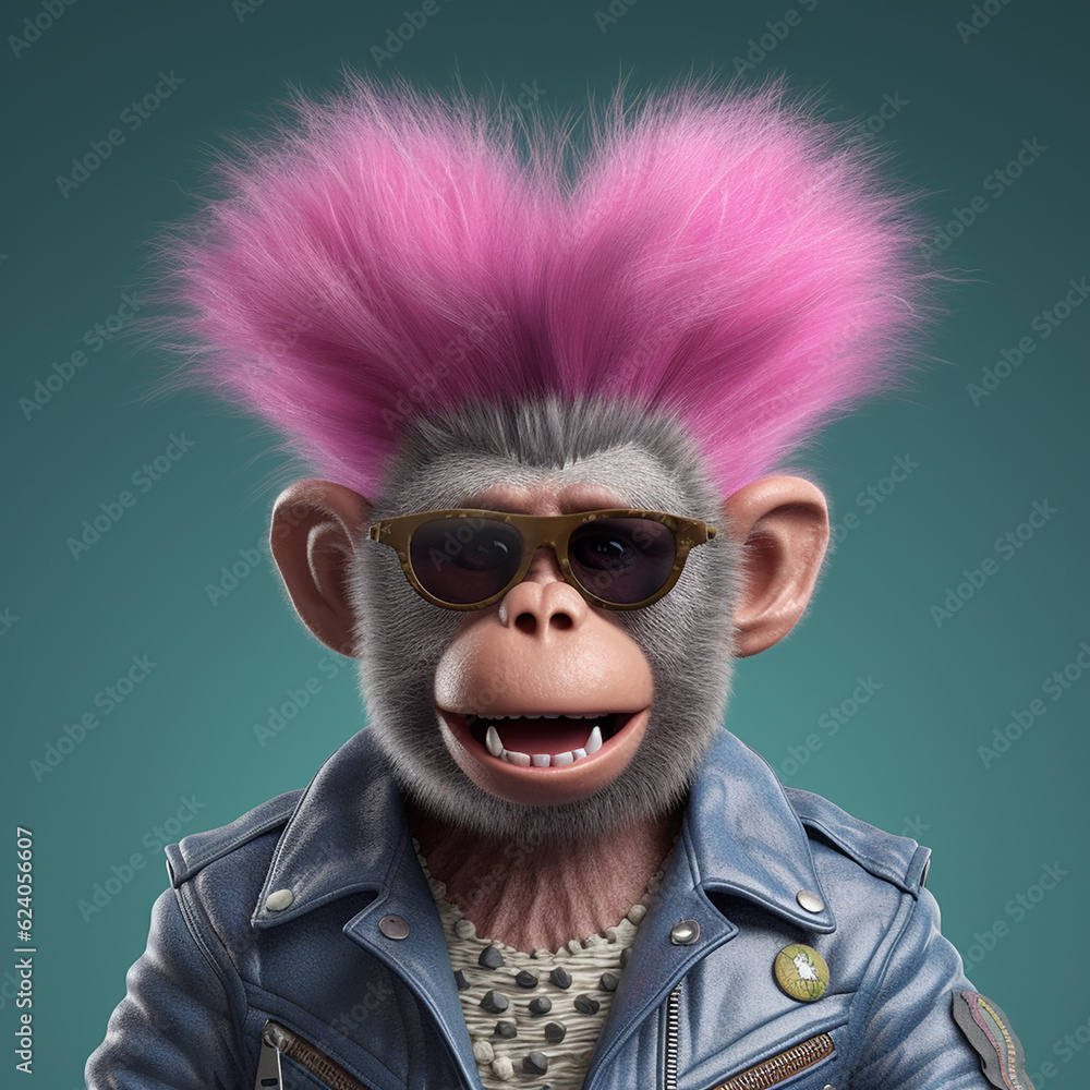 monkey character design made with generative AI monkey character design made with generative AI