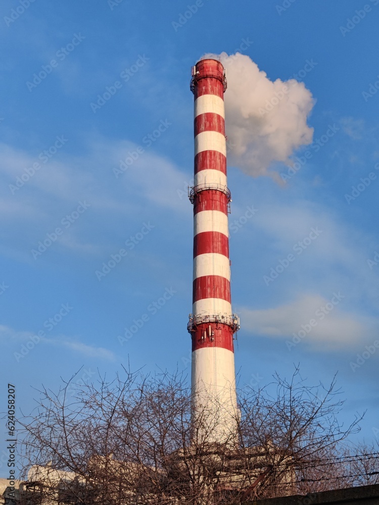 chimney of a factory