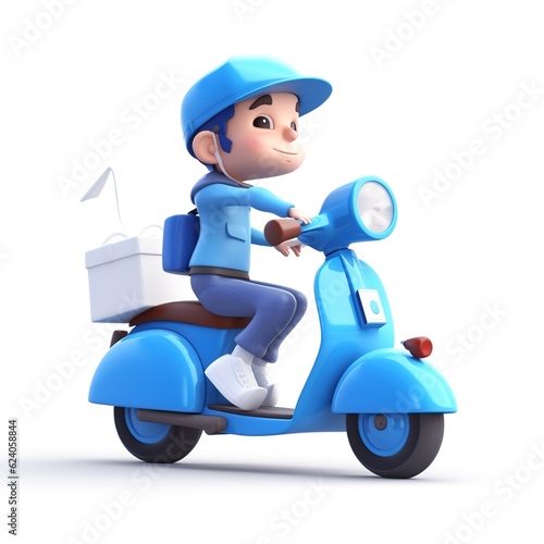 Delivery man concept  online order tracking  delivery home and office.illustration