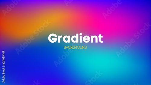Yellow green blue magenta gradient. Gradient Abstract Vector Illustration.