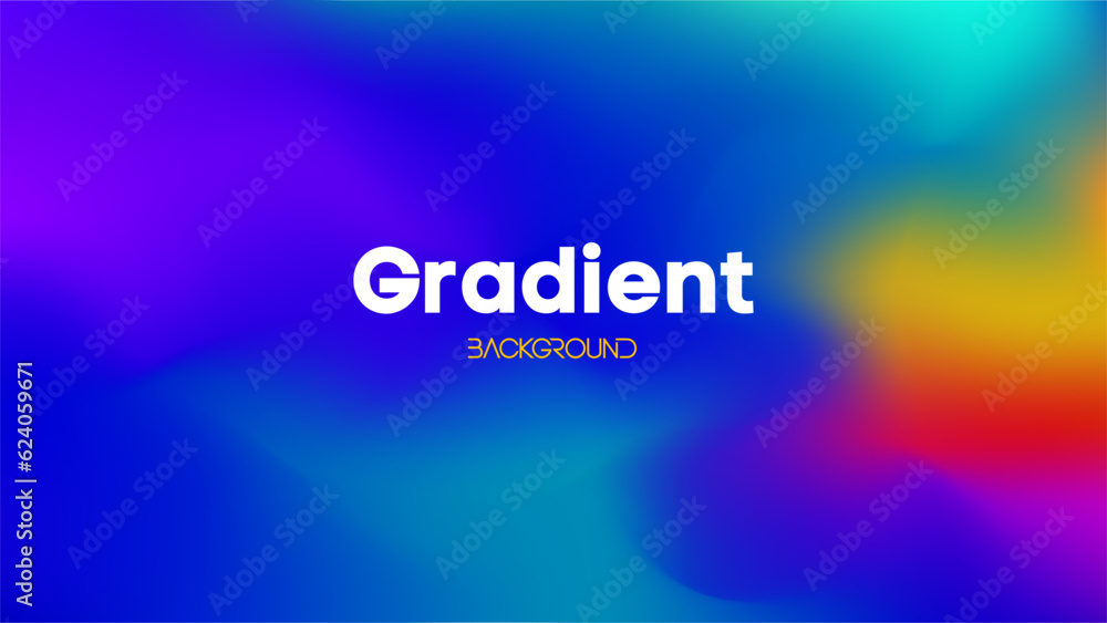 Yellow green blue magenta gradient. Gradient Abstract Vector Illustration.