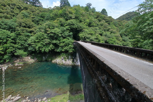 堀ヶ生橋を渡る （高知県 北川村 魚梁瀬森林鉄道遺産）