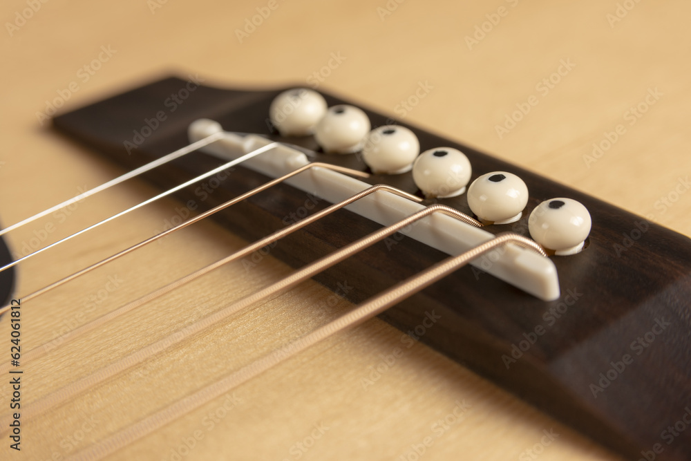 Traditional spruce and mahogany acoustic guitar