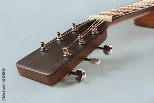 Traditional spruce and mahogany acoustic guitar