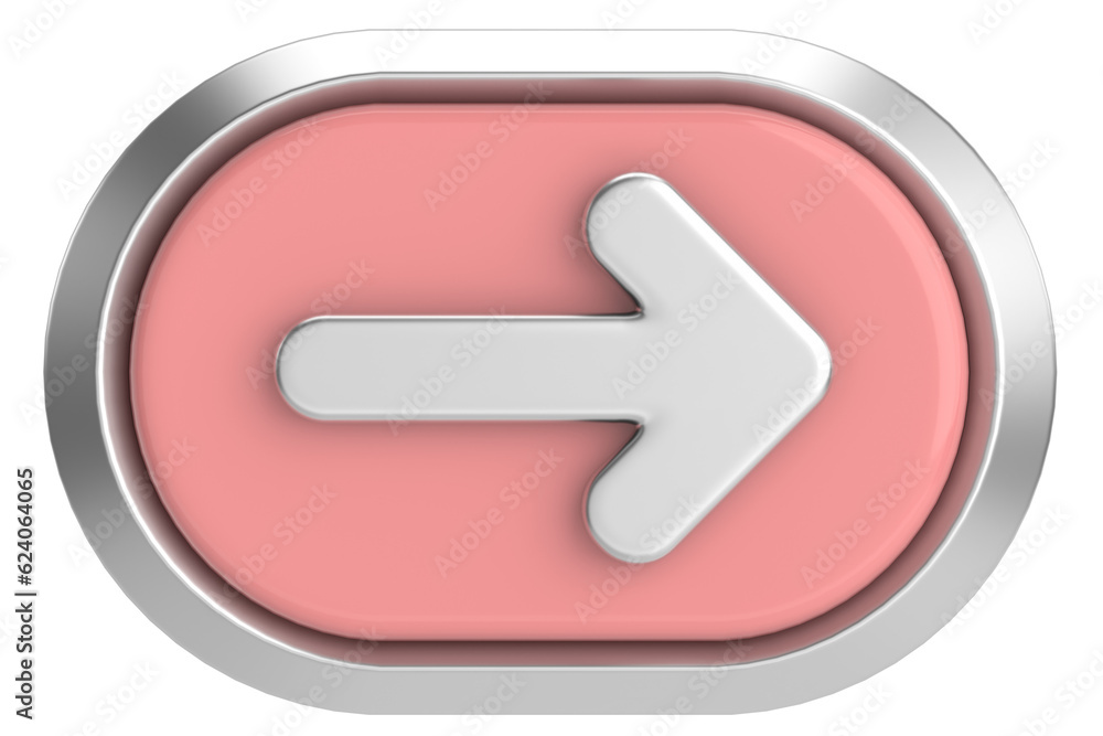Next button. Continue button. 3D illustration. Next button. Continue button. 3D illustration.