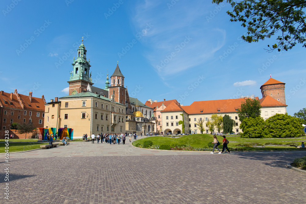 Krakow, Poland - Wawel cathedral in the historic old town as part of the Unesco World Heritage
