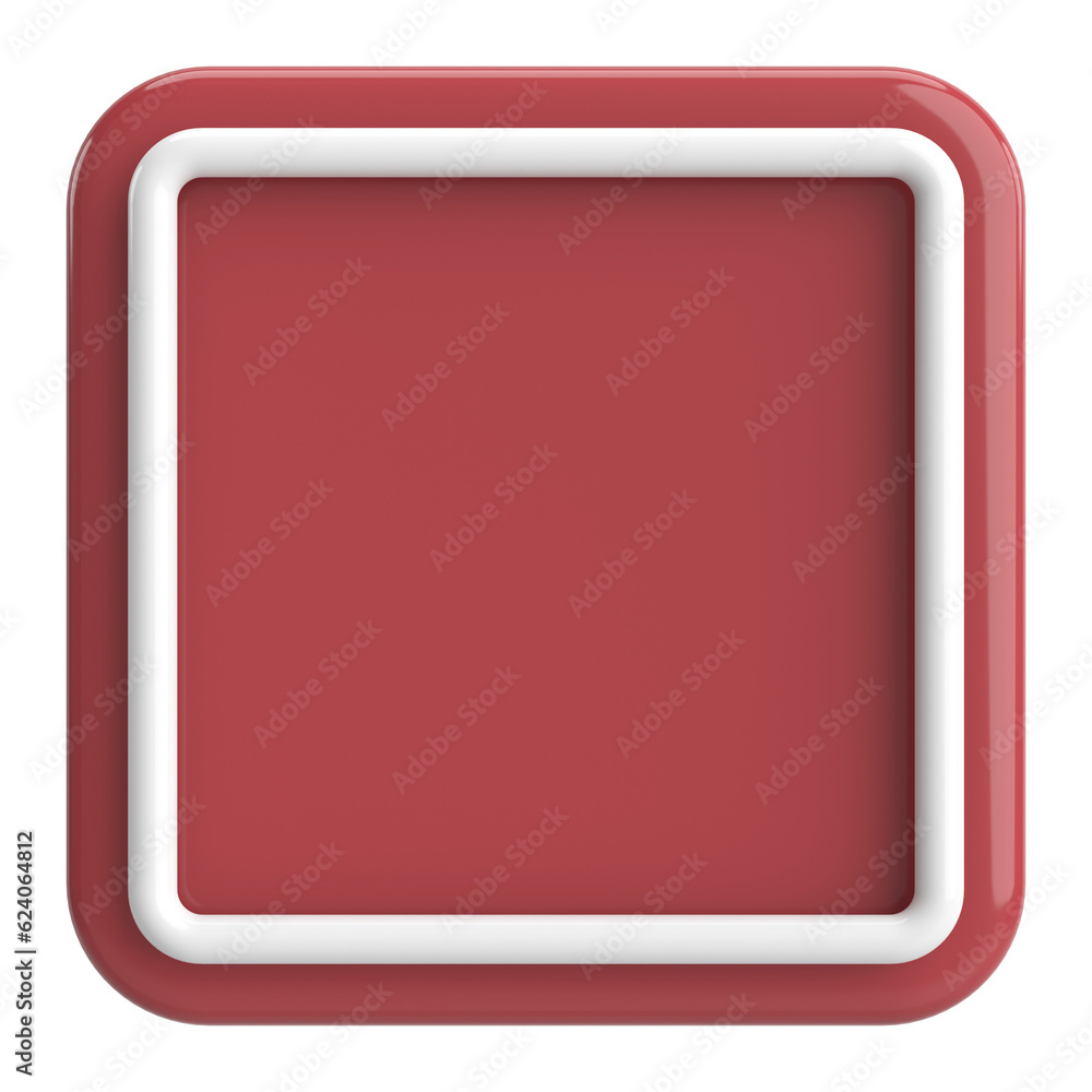 3D rectangle button. Empty button. 3D illustration. 3D rectangle button. Empty button. 3D illustration.