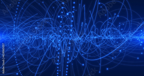 Fotografi Traces of charged particles in a magnetic field.