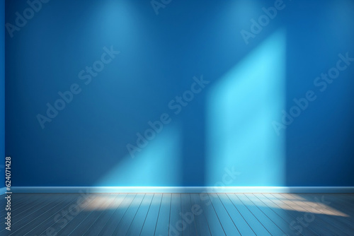 blue stage with spotlight © adam