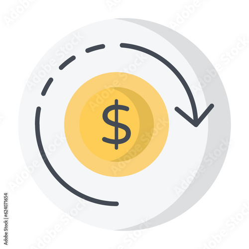 Recover Money Flat Icon