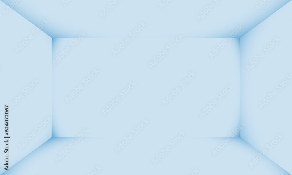 Empty blue room inner space of the box. Vector design Empty blue room inner space of the box. Vector design