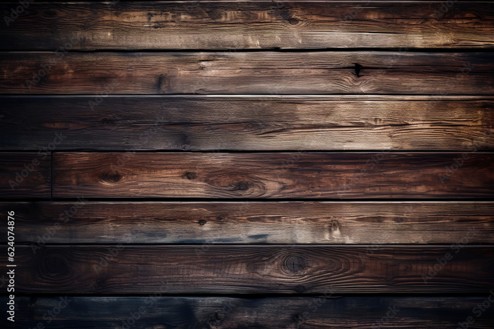 Naklejka premium Vintage brown wood background texture with knots. Brown abstract background.