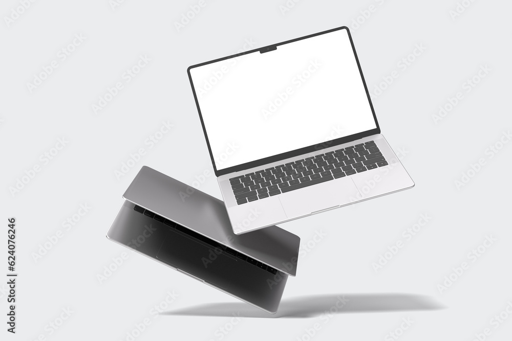 Laptop mockup with blank screen Laptop mockup with blank screen
