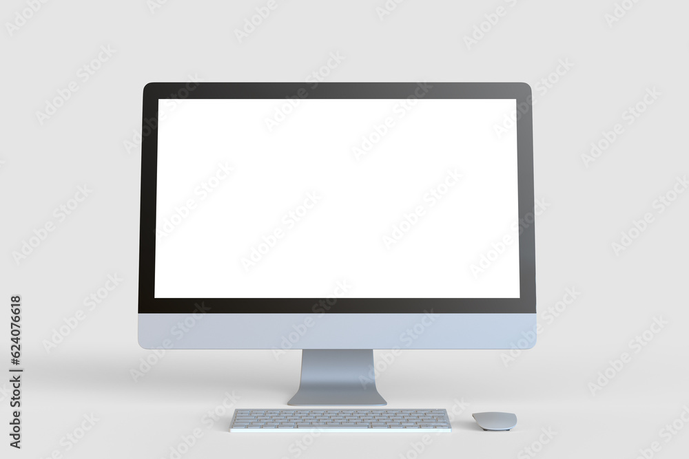 Monitor with blank screen