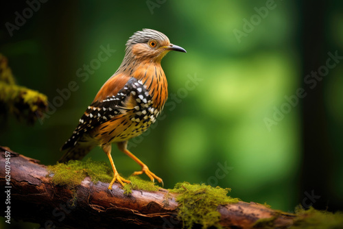 Cuckoo in the summer forest