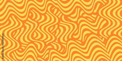 Noodle Ramen Pattern background. Pasta food texture spaghetti geometric. Abstarct ramen ornament. Flat vector illustartion. Wave texture background