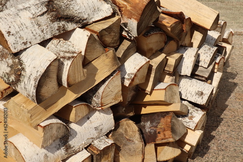 Birch, large firewood for fireplaces, saunas, stoves, baths