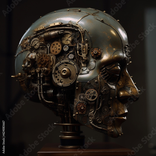 A clockwise Man iron head photo