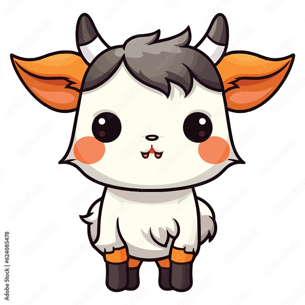 Cute Baby Cow 2D Illustration Clipart Cute Baby Cow 2D Illustration Clipart