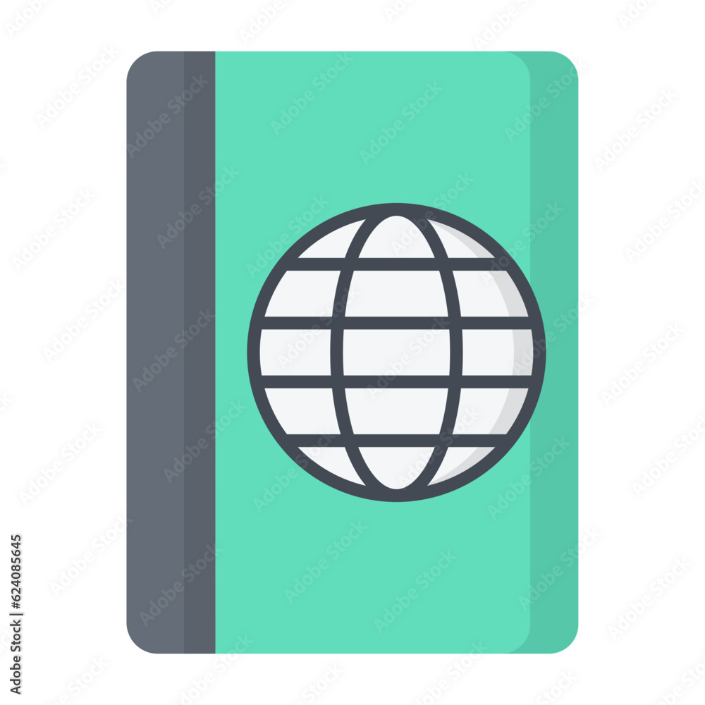 Travel Documents Flat Icon Travel Documents Flat Icon