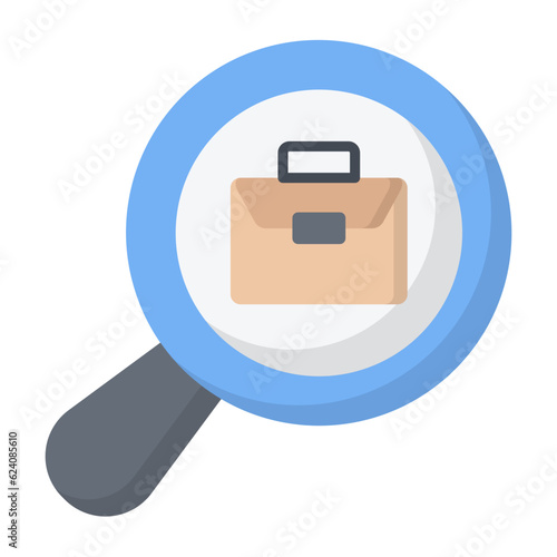 Job Search Flat Icon