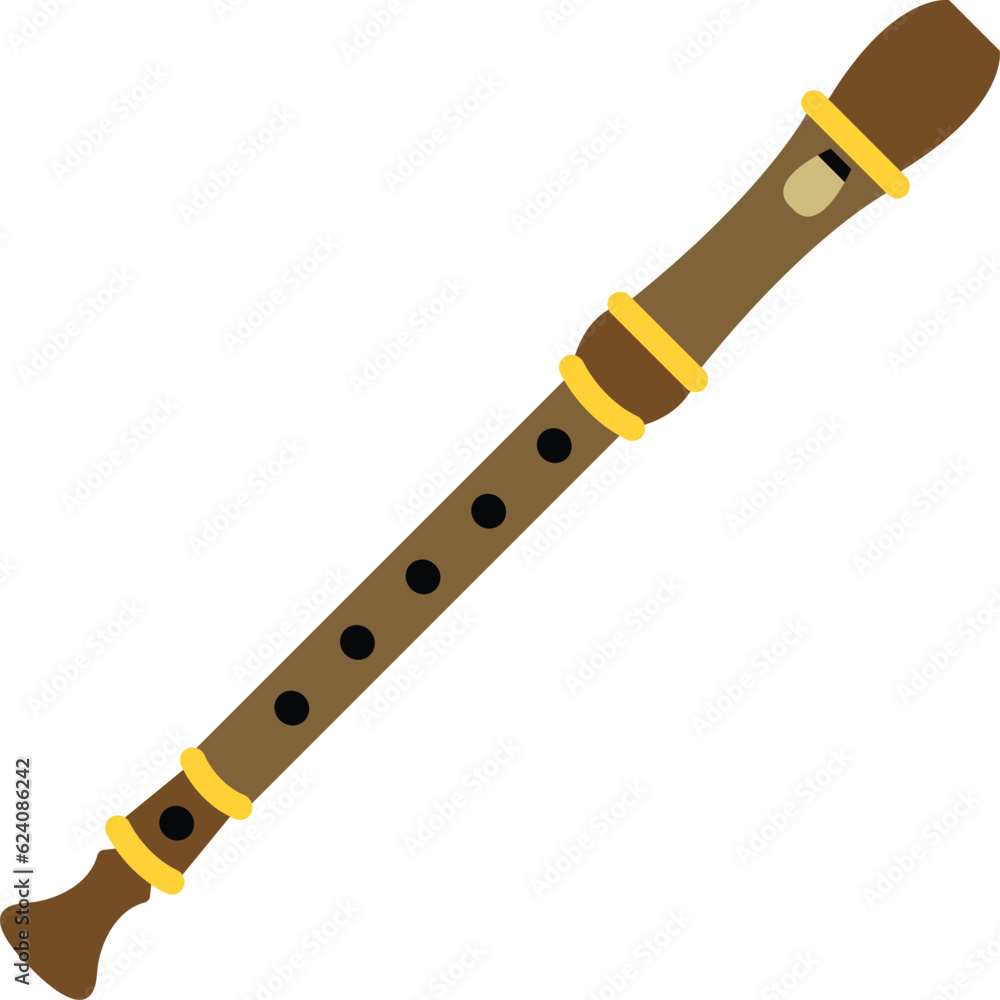 Flute vector image or clipart Flute vector image or clipart