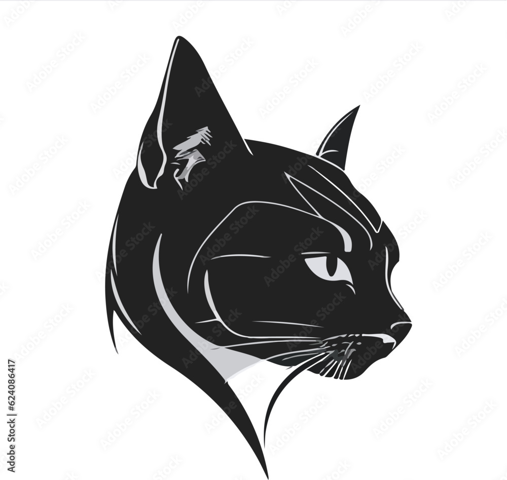 cat vector kitten business icon logo clipart cartoon character illustration doodle black and white