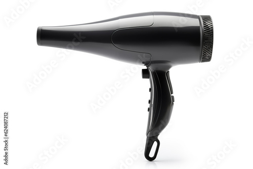Modern electric hairdryer, isolated on a white background