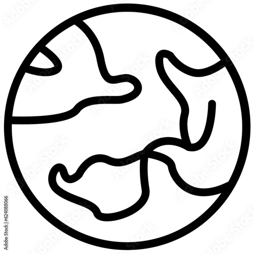 Planet vector icon style