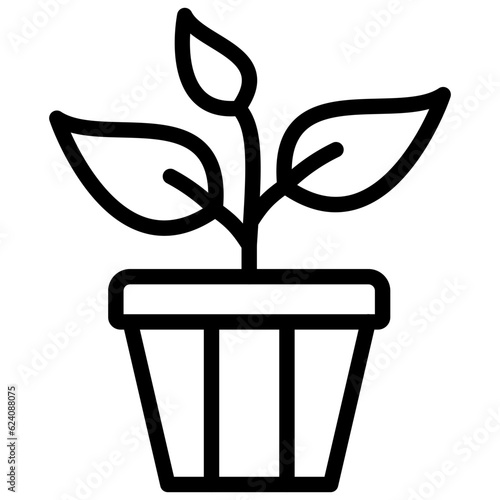 Plant vector icon style