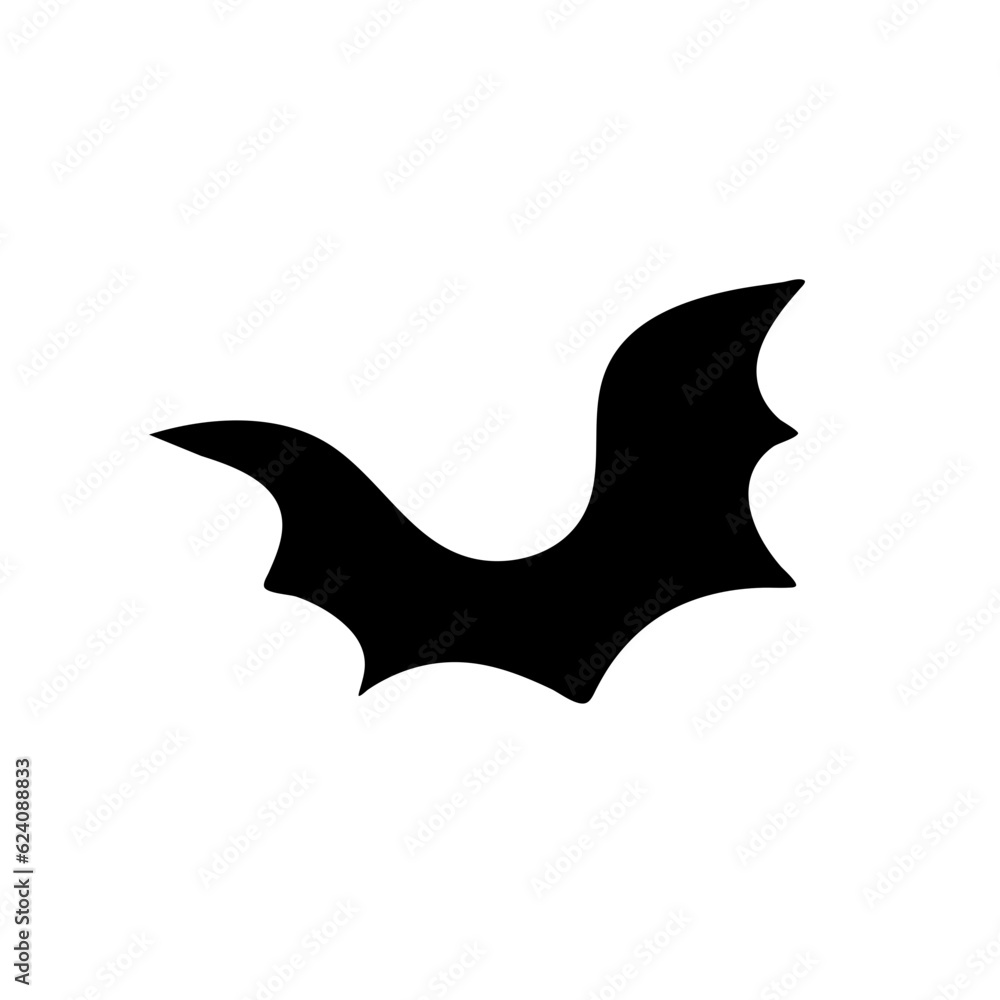 Black silhouettes of bats Black silhouettes of bats