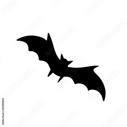 Black silhouettes of bats