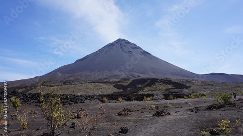 Fogo volcano on the island of Fogo, Cape Verde