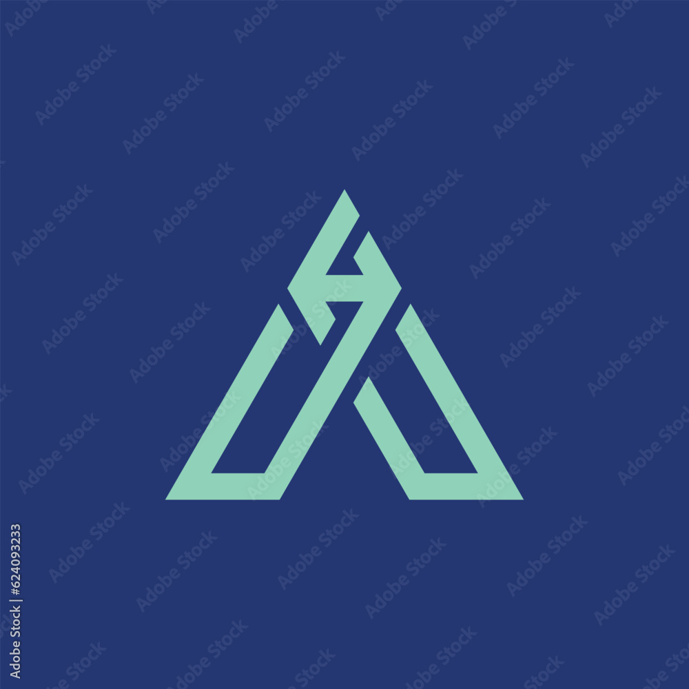 Modern Minimalist A Letter Logo Design