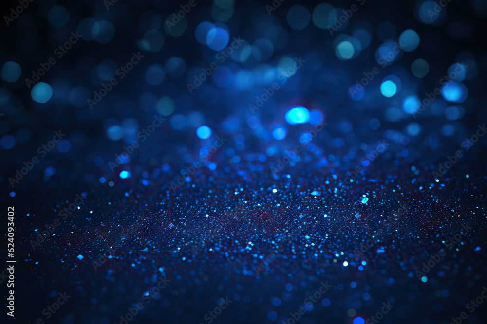 Shimmering Blue Sparkle Glitter Abstract Background with Magical Radiance. created with Generative AI Shimmering Blue Sparkle Glitter Abstract Background with Magical Radiance. created with Generative AI