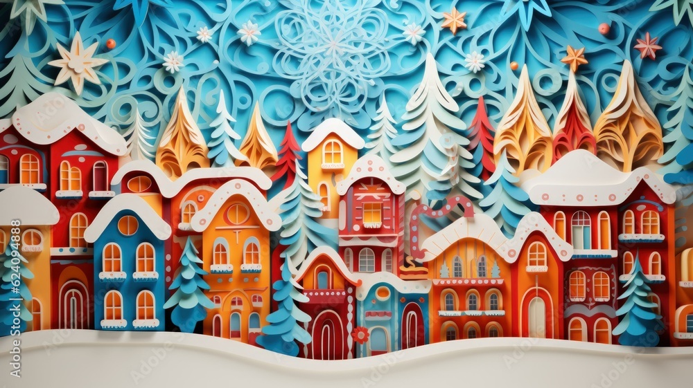 Beautiful Colorful Festive Christmas Backdrop Wallpaper Texture ...