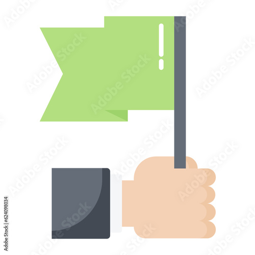 Capture The Flag Flat Icon