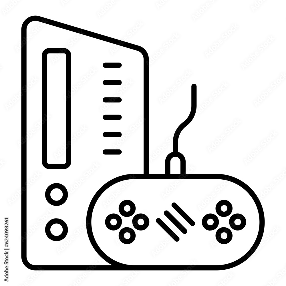 Console Game Line Icon Console Game Line Icon