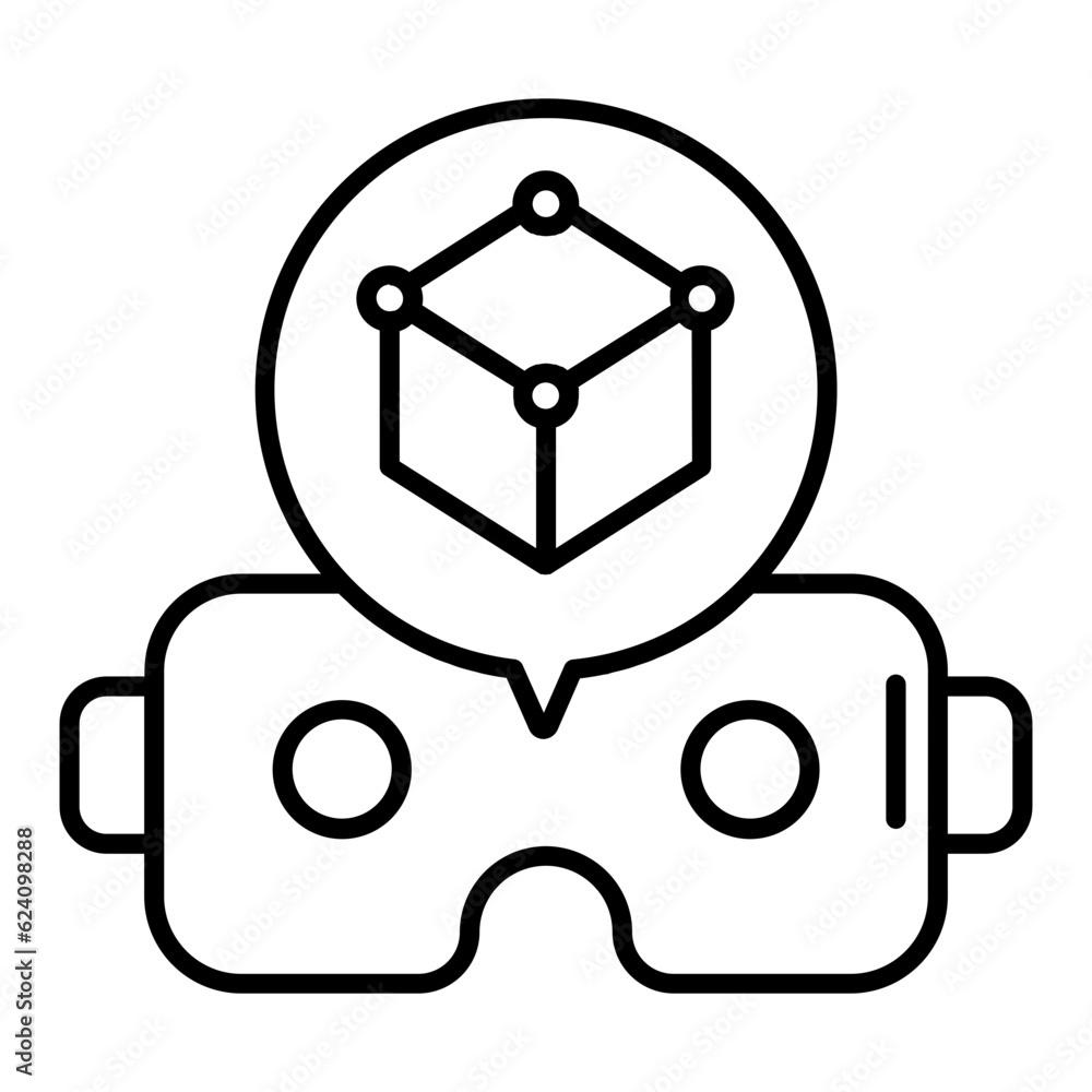 VR Headset Line Icon VR Headset Line Icon