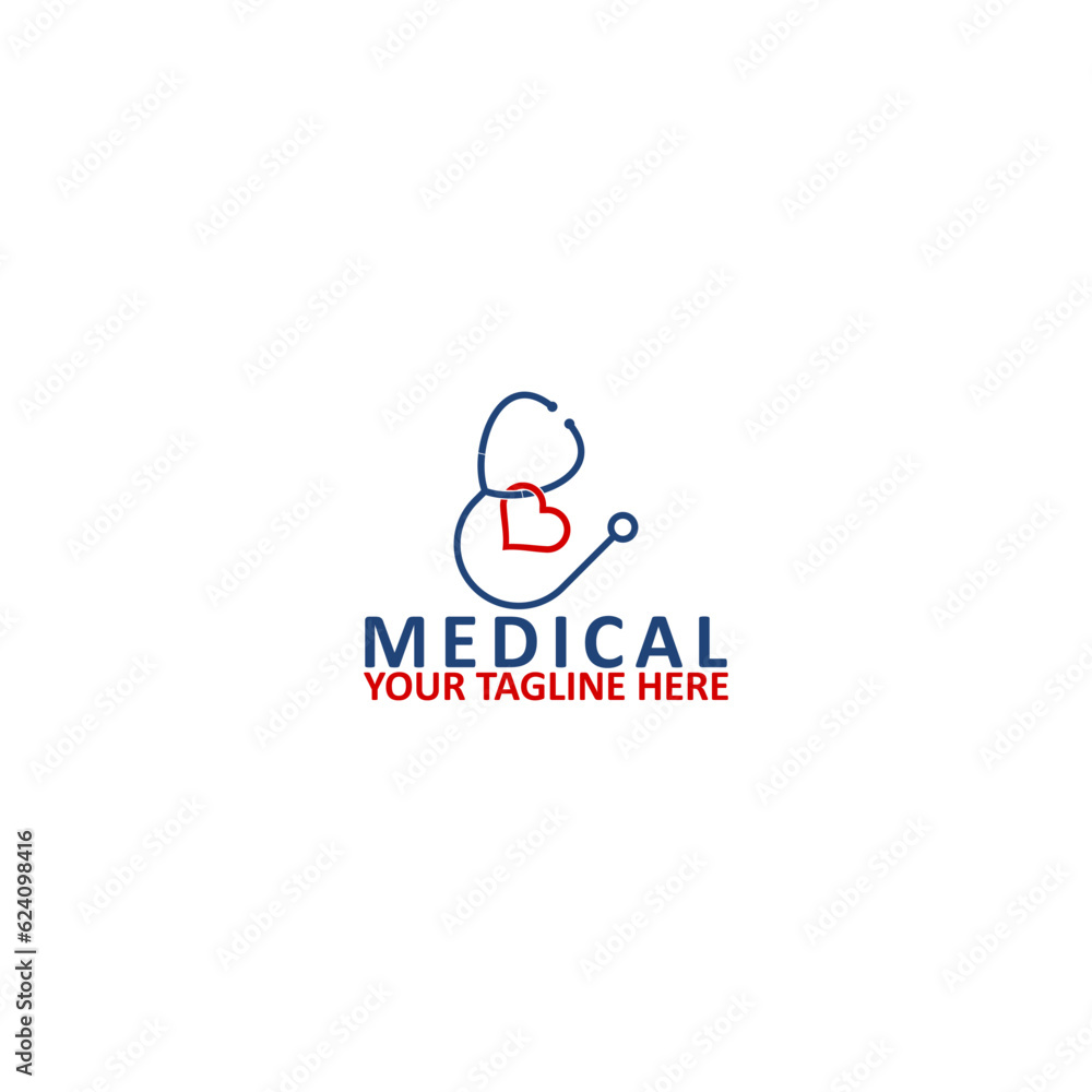 Medical health care logo design template isolated on white background Medical health care logo design template isolated on white background