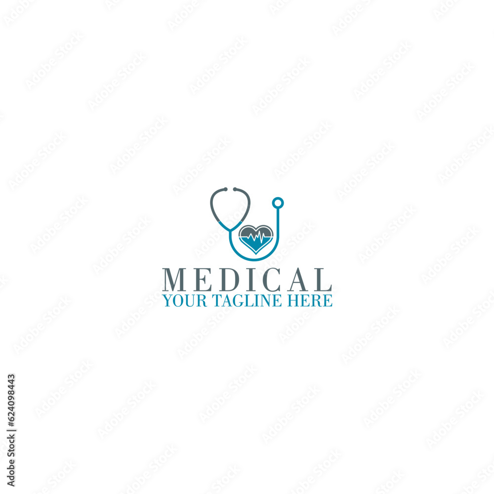 Medical health care logo design template isolated on white background Medical health care logo design template isolated on white background