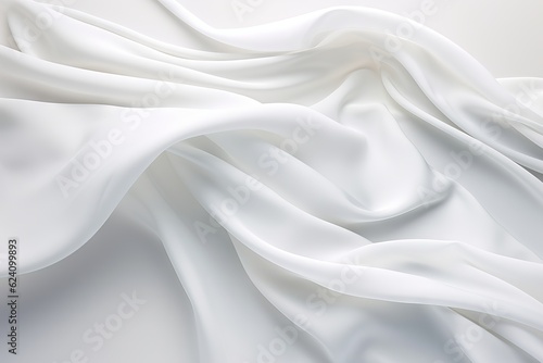 White Seamless Satin Fabric with Gentle Patterns background