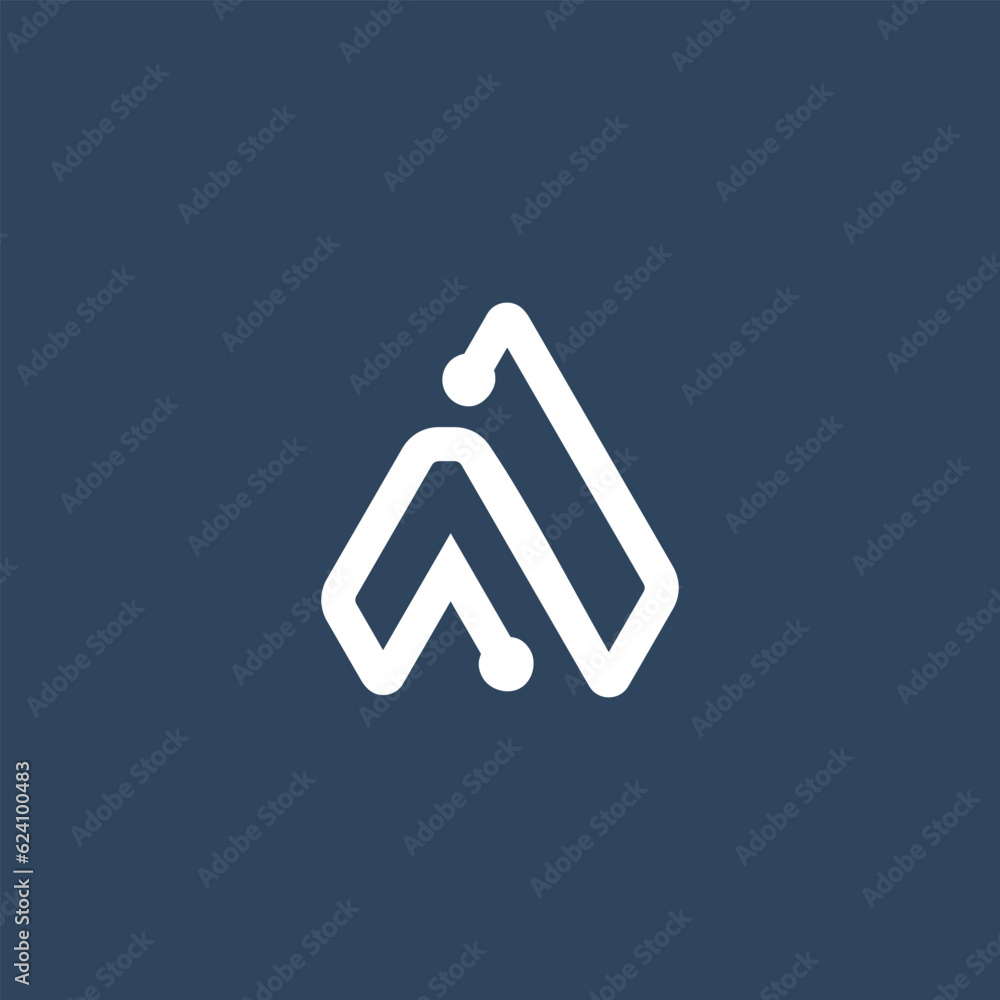 Modern Minimalist A Letter Logo Design Modern Minimalist A Letter Logo Design