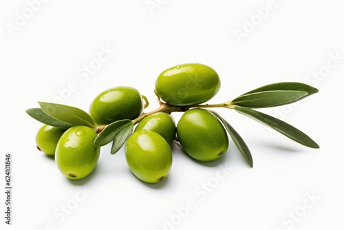 Wallpaper Mural Appetizing olives isolated on a white background. AI generated Torontodigital.ca