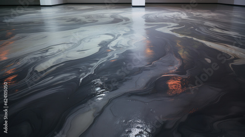 Artictic hand made Epoxy and waxed floor