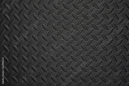 Durable black plastic panel