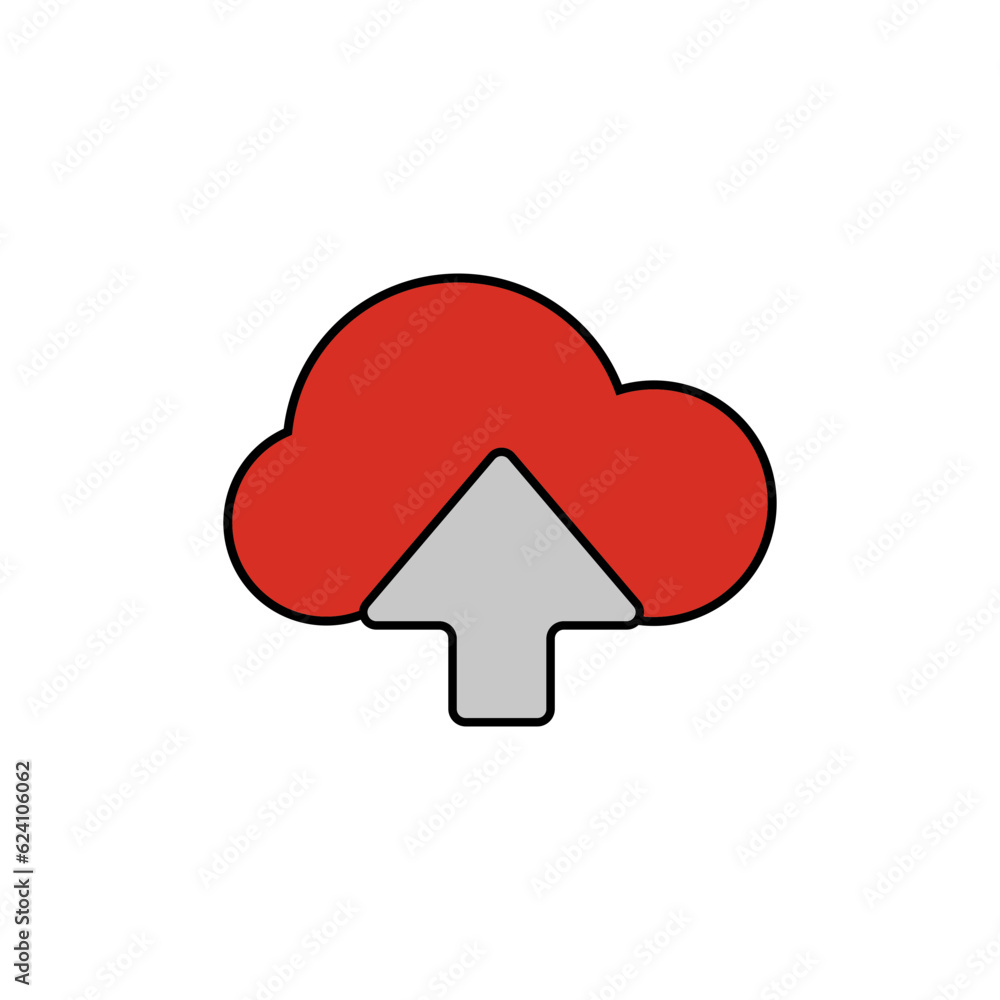 Cloud Computing With Arrow Up icon Cloud Computing With Arrow Up icon