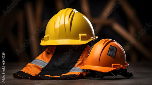 Safety Helmet and builder's vest