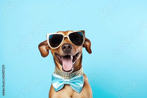 Happy fun dog party © iDoPixBox